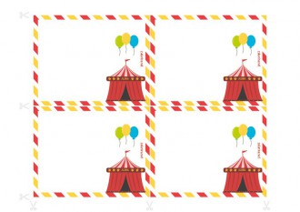 Convites para festas de aniversário para imprimir - Sequestro no circo
